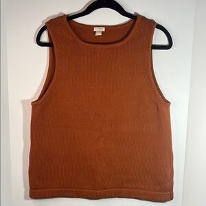 J. Crew Women's Rust Knit Tank Top
